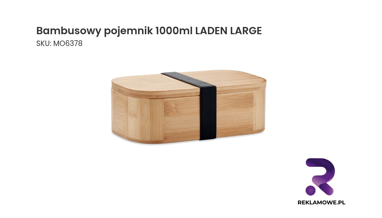 Bambusowy pojemnik o pojemności 1000 ml z serii LADEN LARGE