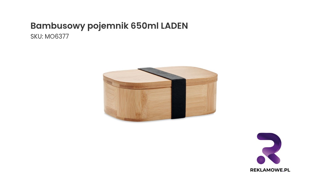 Bambusowy pojemnik o pojemności 650ml marki LADEN