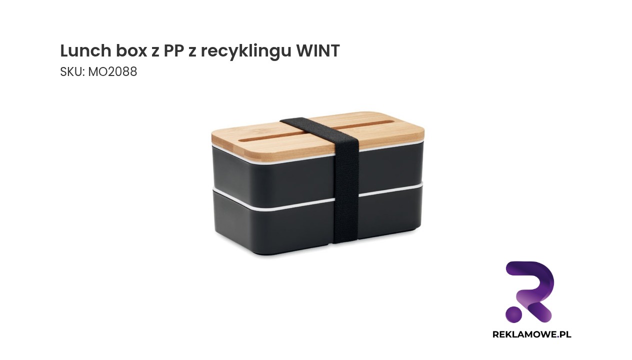 Lunch box z recyklingowanego PP marki WINT