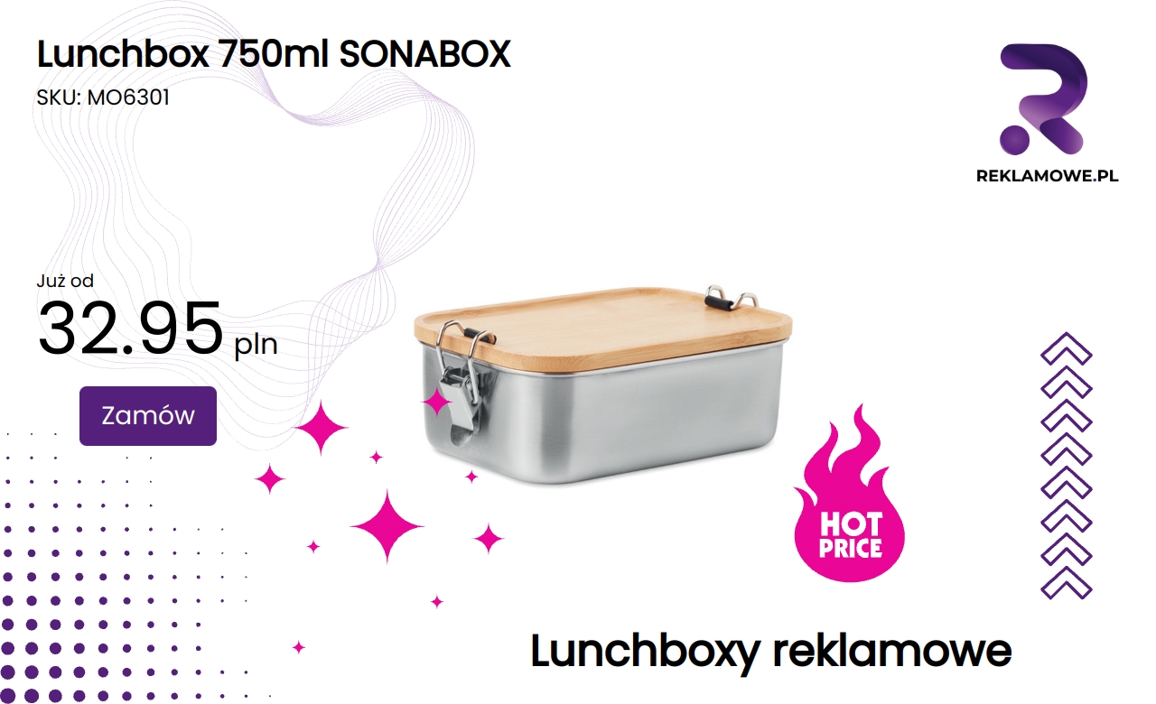 Lunchbox o pojemności 750 ml marki SONABOX