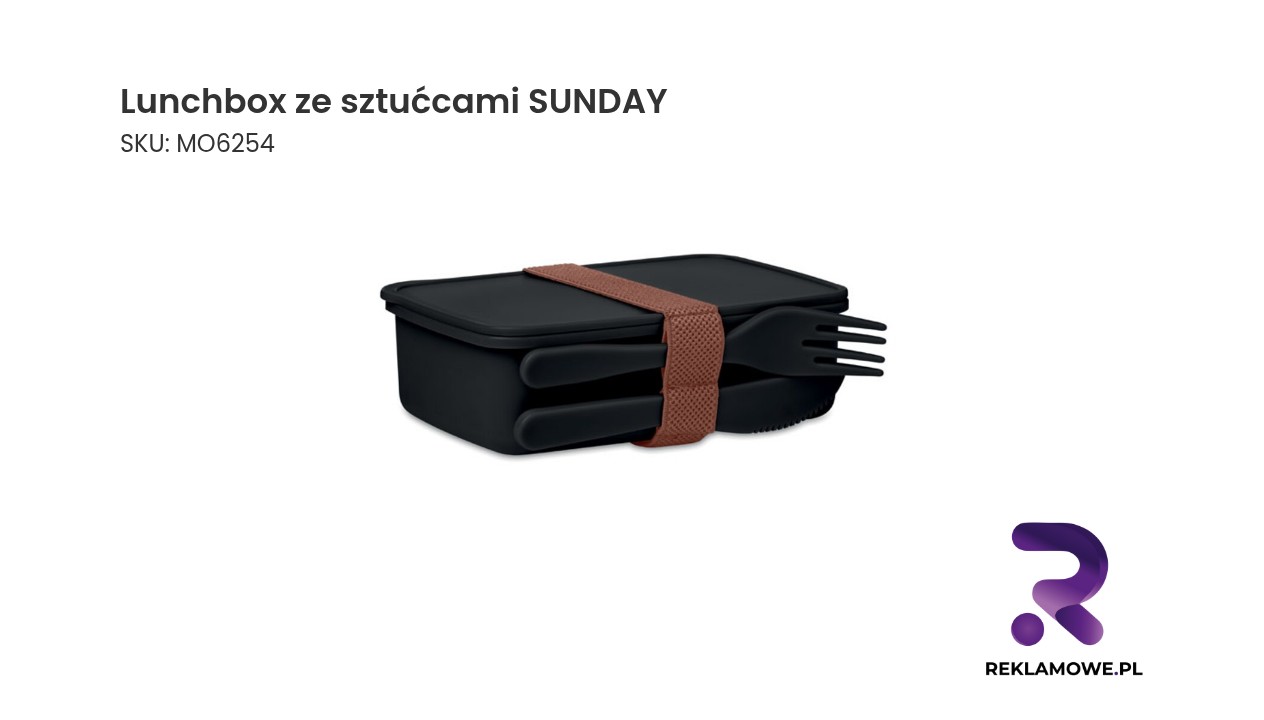 Lunchbox ze sztućcami SUNDAY