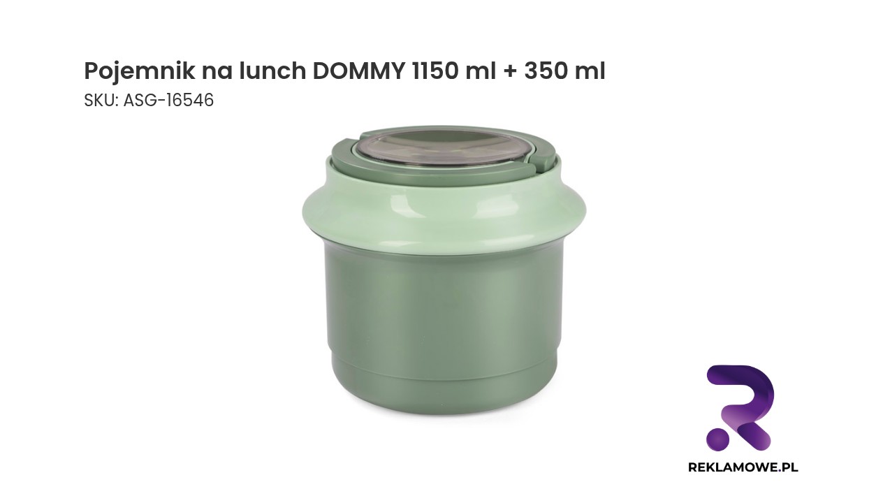 Pojemnik na lunch DOMMY o pojemności 1150 ml z dodatkowym pojemnikiem 350 ml