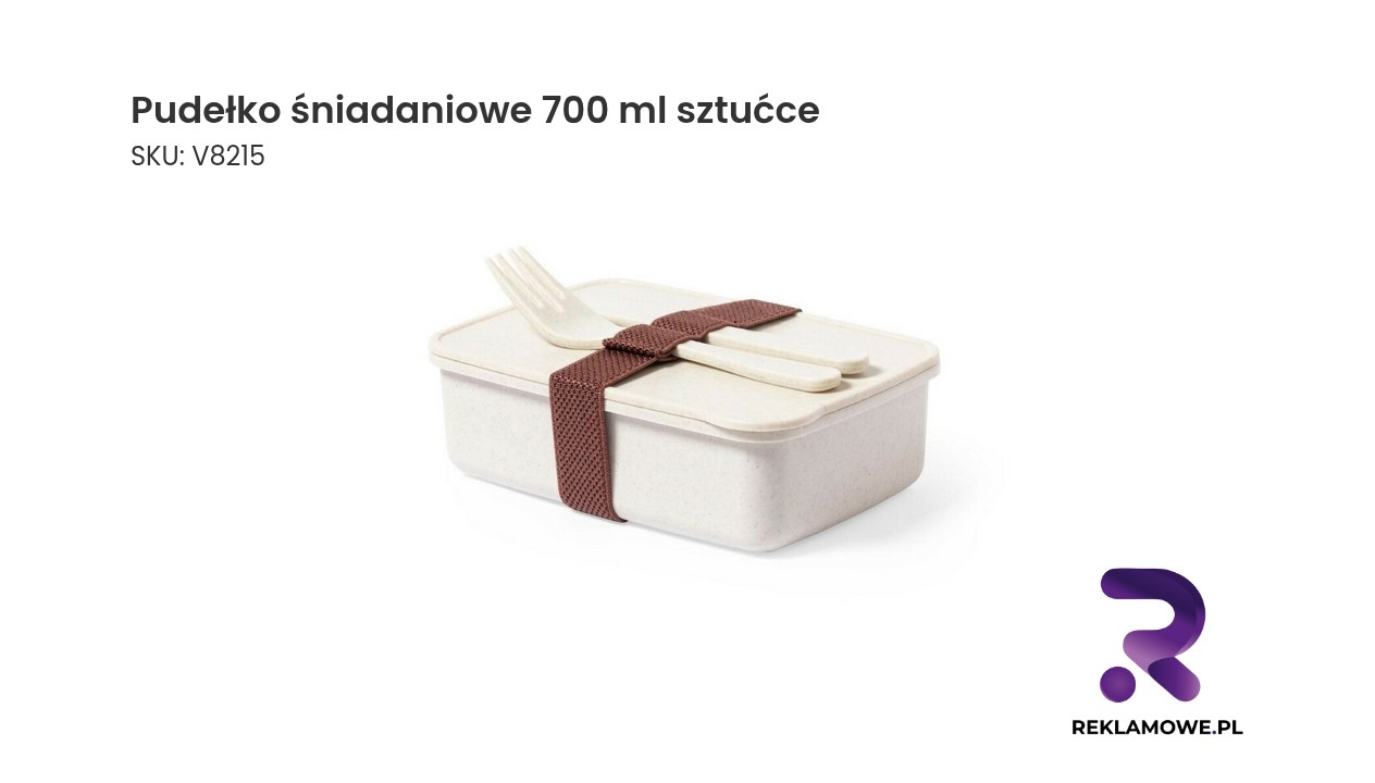 Pudełko śniadaniowe 700 ml ze sztućcami