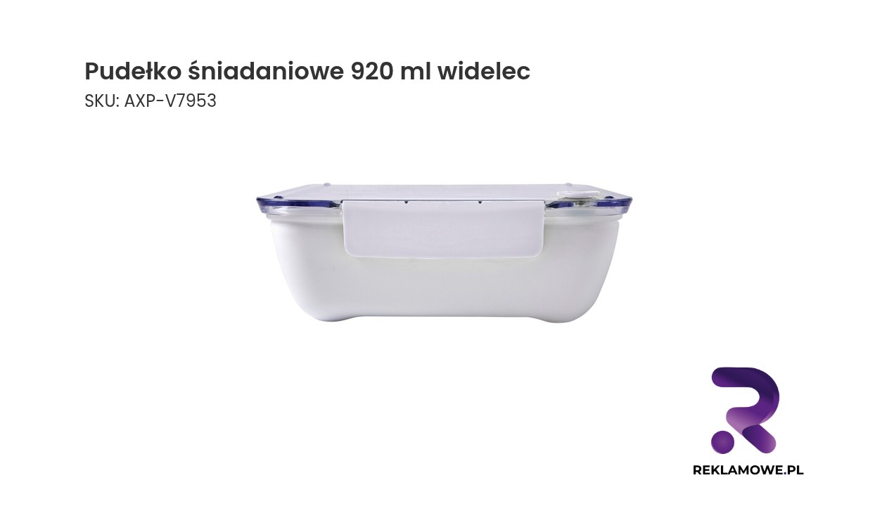 Pudełko śniadaniowe z widelcem o pojemności 920 ml