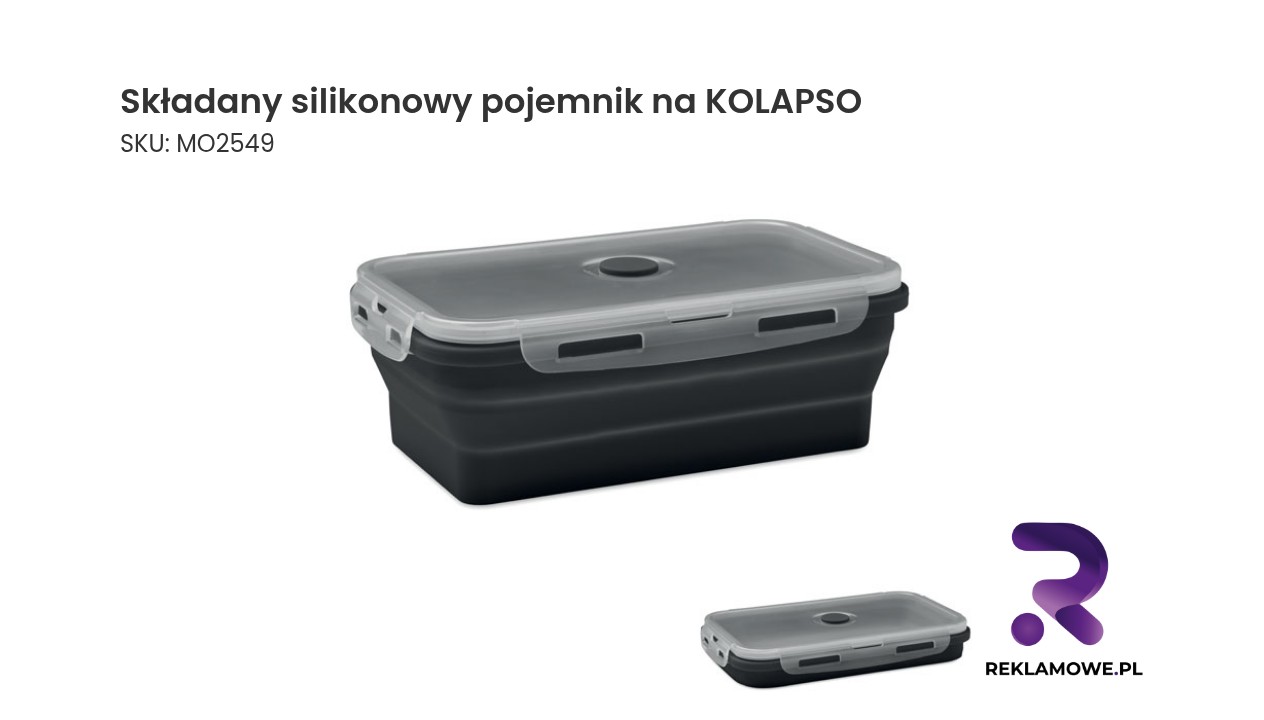 Składany silikonowy pojemnik na KOLAPSO Składany silikonowy pojemnik na żywność KOLAPSO