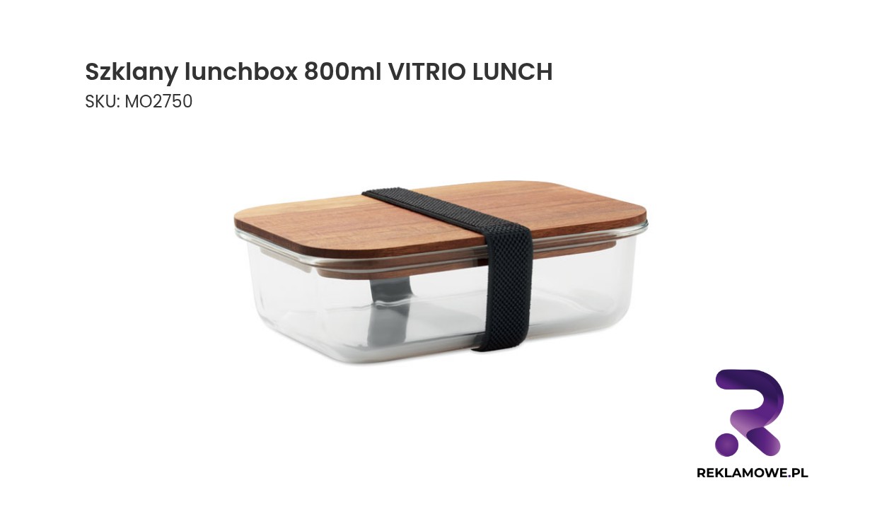 Szklany lunchbox 800ml VITRIO LUNCH Szklany lunchbox 800 ml marki VITRIO LUNCH