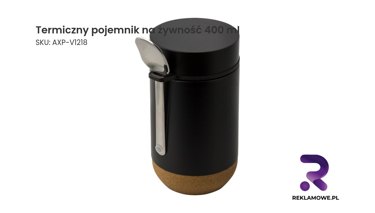 Termiczny pojemnik na żywność 400 ml, łyżka Termiczny pojemnik na żywność o pojemności 400 ml