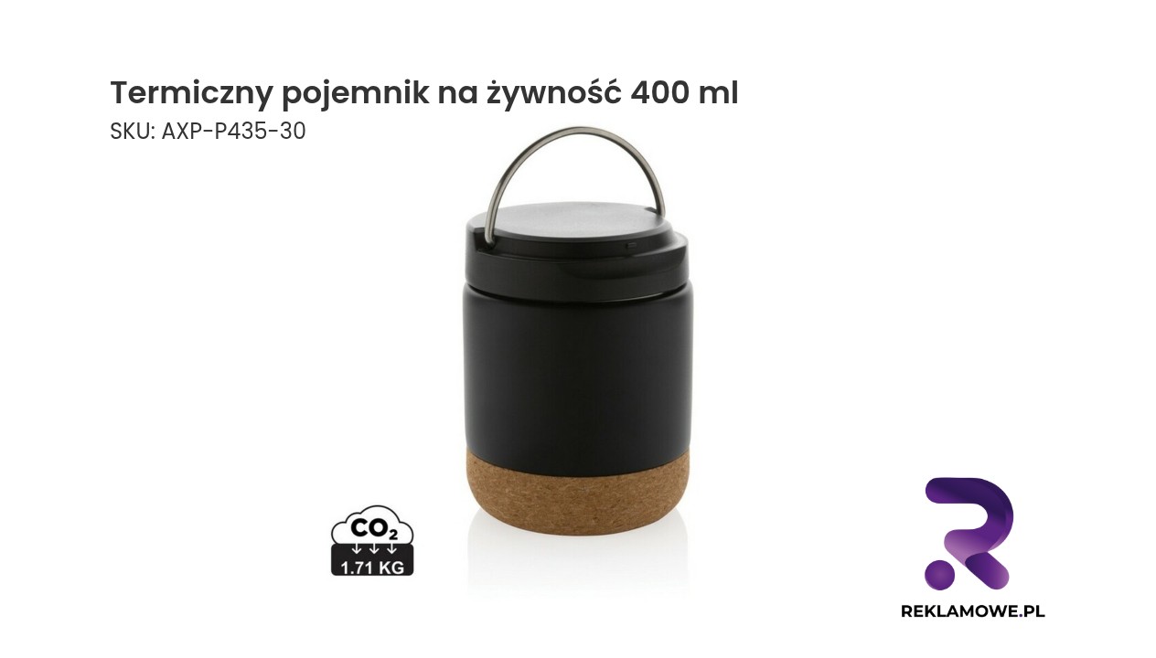 Termiczny pojemnik na żywność 400 ml Savory, stal nierdzewna z recyklingu Termiczny pojemnik na żywność o pojemności 400 ml