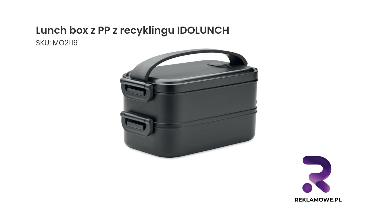 Lunch box z PP z recyklingu IDOLUNCH