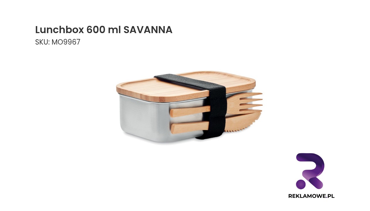 Lunchbox 600 ml SAVANNA – pojemnik na lunch