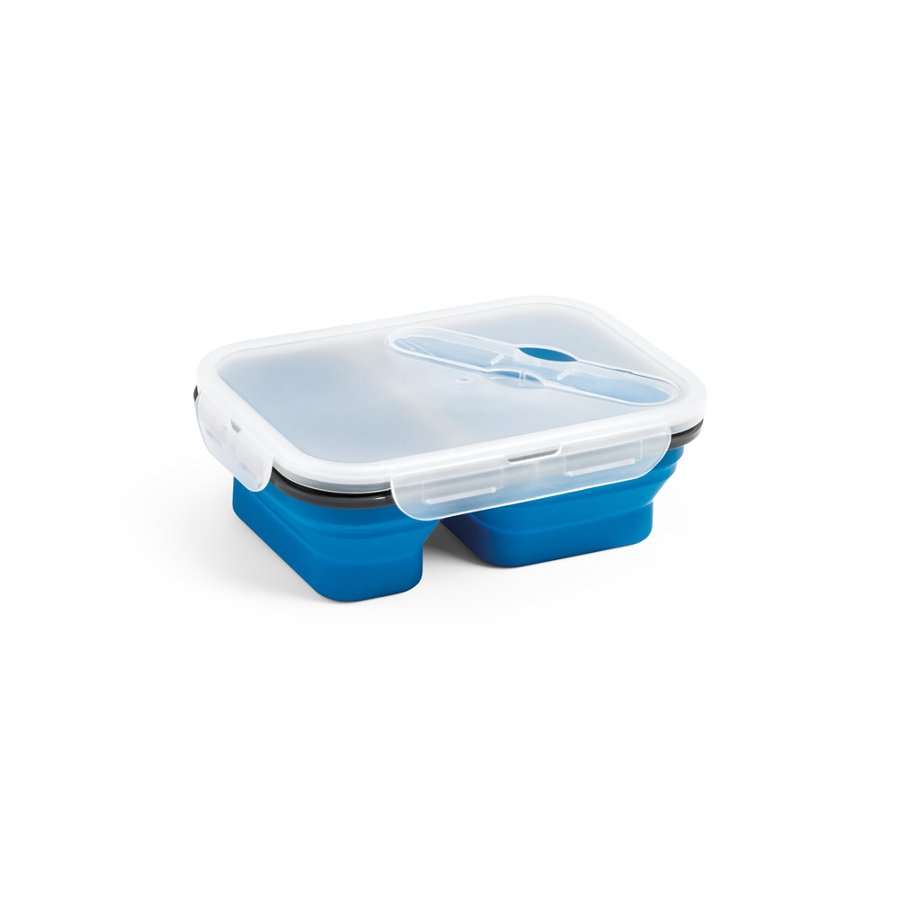 DILL. Lunch Box. Wysuwane hermetyczne pudełko wykonane z silikonu i PP (480 i 760 mL) 93848_set