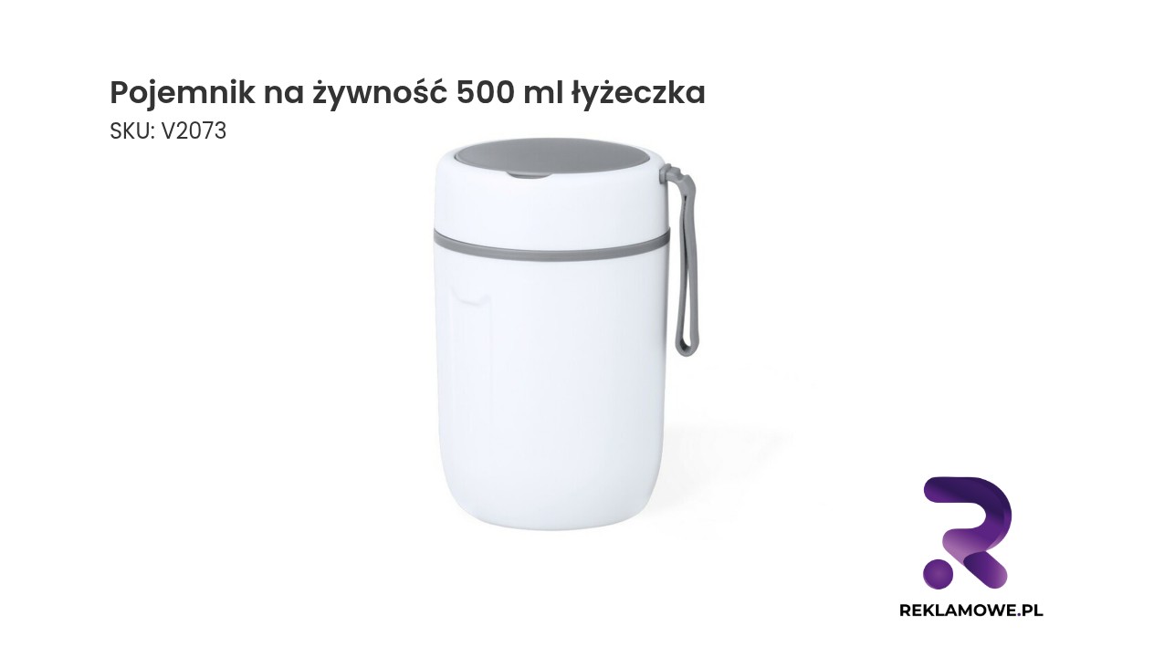 Pojemnik na żywność 500 ml z łyżeczką