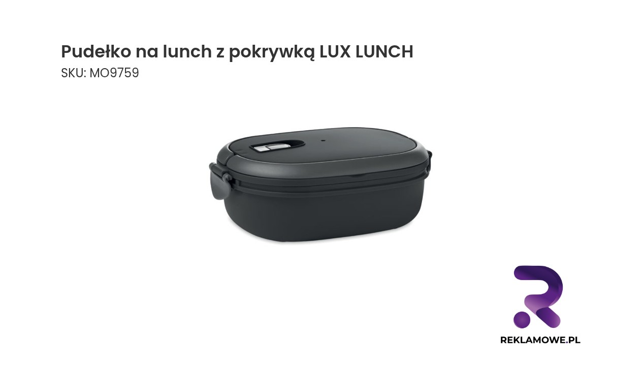 Wysokiej jakości pudełko na lunch LUX LUNCH z pokrywką