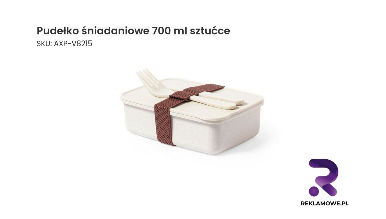Pudełko śniadaniowe 700 ml ze sztućcami