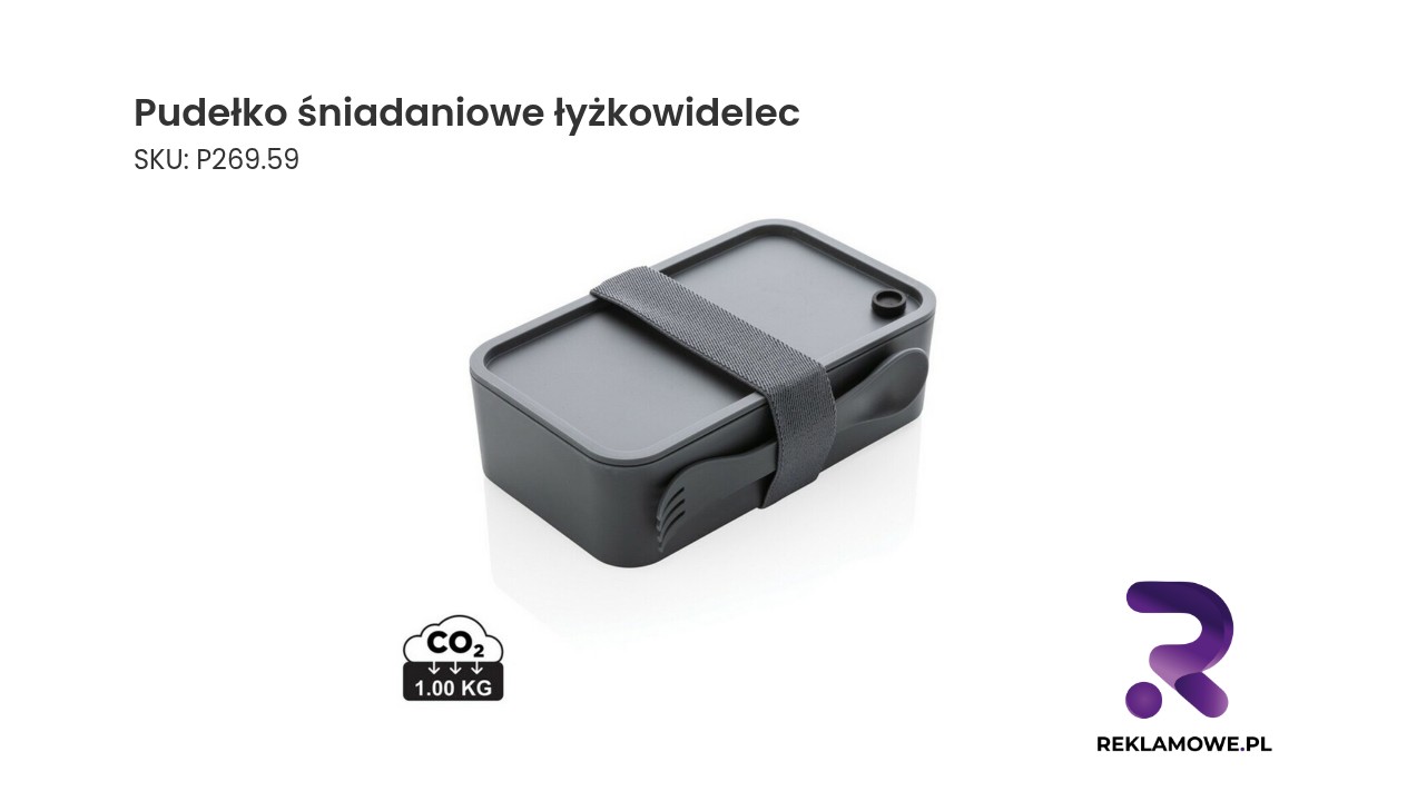 Pudełko śniadaniowe z łyżkowidełcem