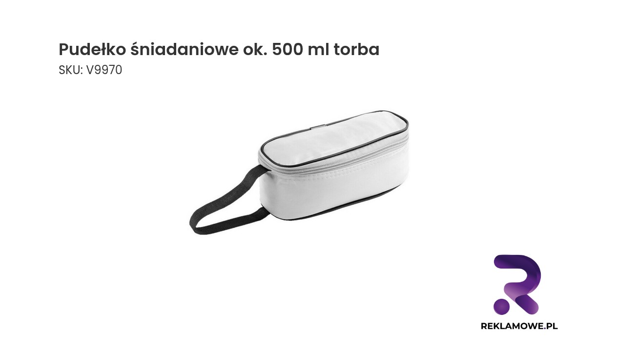 Pudełko śniadaniowe około 500 ml z torbą
