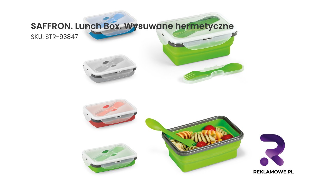 SAFFRON lunch box wysuwane hermetyczne pojemnik na lunch