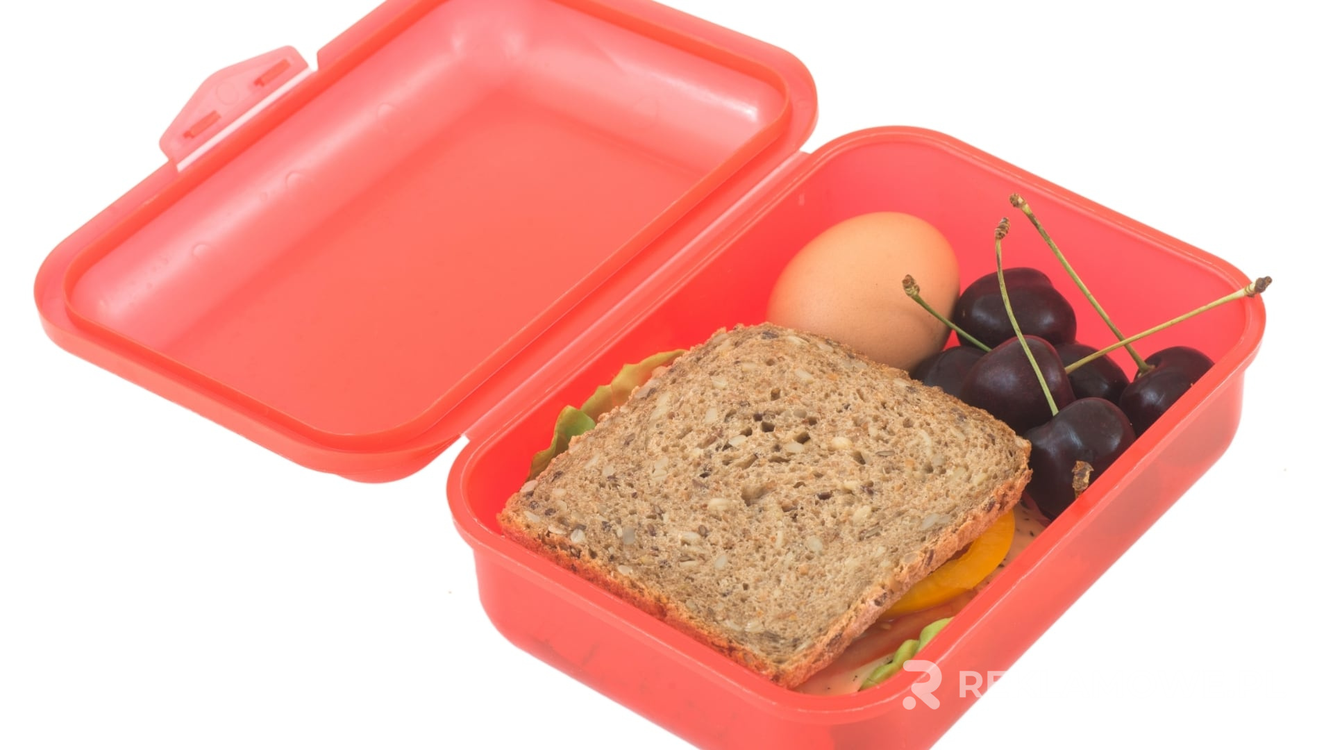 Zdrowe jedzenie w reklamowym lunchboxie